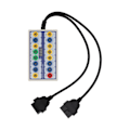 Pikkukuva 3 / 8: OBDII-jakaja OBD2-protokollan ilmaisimella ja diagnostiikkajohdolla, universaali auton OBD-linjan signaalinsiirtoon