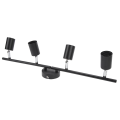Miniatyrbillede 8 af 8: Skinnespots LED Loft 4 60W Justerbar Vinkel Foldbar Mat Sort 4 Lys Skinnebelysning til Soveværelse Hotel 85‑265V