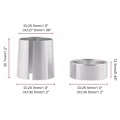 Miniatyrbillede 8 af 8: 1 tommer Konisk Drivaksel Koblingsaks Adapterforbindelse Sølv Aluminium Holdbar Tilbehør