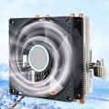 Pikkukuva 5 / 8: CPU-jäähytyselementti, Push Down Blow Down, 4 messinkiputkea, 4-nastainen, ei valoa, musta, AMD 775 / 1366 / 1155