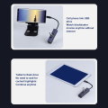 Miniatyrbilde 2 av 7: 4 i 1 USB C Hub RJ45 Gigabit Ethernet Port 3 USB Porter USB C til Ethernet Adapter med Oppbevaringshull for Bærbare Datamaskiner Nettbrett