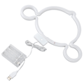 Miniatyrbillede 2 af 8: LED Neon Lys Skilte USB Eller Batteridrevet PVC og ABS Neon Væglampe til Soveværelse Børneværelse Bryllup