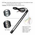Miniatyrbilde 7 av 8: 48SMD LED-lysstripe for motorsykkel, baklys, bremselys, blinklys