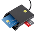 Miniatyrbild 4 av 8: USB2.0 multifunktionell smartkortläsare för M2 / MS / Bank / ID / SIm-minne / CAC-kort