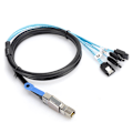 Miniatyrbilde 2 av 8: H0402 Mini SAS-kabel SFF-8644 til 4 x SATA Ekstern Server Harddisk Datatilbehør