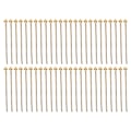 Pikkukuva 3 / 8: 50 kpl Pallopäisiä neuloja Korujen riipus DIY Askartelu Helmien valmistus Osat Tarvikkeet Kulta 25mm / 0,98in