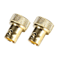 Miniatyrbillede 5 af 8: 2 stk. Guld BNC Hun Til SMA Han Konverter Adapter Stik