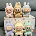 Miniatyrbillede 3 af 5: Pop Mart Pull Bub Kanin Monster Plyslegetøj - 17cm Siddende Søde Samlerobjekt #4
