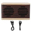 Pikkukuva 1 / 8: D7 Puuta jäljittelevä kannettava subwoofer-minikaiutin Bluetoothilla, audio- ja latauskaapelilla