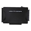 Pikkukuva 4 / 8: USB IDE -sovitin USB3.0 - SATA-kiintolevykaapeli HDD SSD -sovitinmuunnin tietokonetarvikkeet EU-pistoke