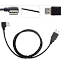 Miniatyrbilde 3 av 8: USB Datakabel Albue til Rett Hannkontakt Konvertering Harddisk Boks Forlengelsesledning 1m