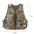Pikkukuva 1 / 5: Kuuma lasten naamiointiliivi ulkoilutaisteluihin ja metsästyspeleihin (CP Camouflage L)