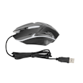 Miniatyrbilde 3 av 8: USB Mus M3 Bakgrunnsbelysning Modus Kablet Mus Ergonomisk Design Datamus for Macbook Laptop PC Svart