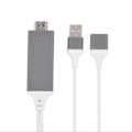 Miniatyrbillede 7 af 8: 3 Farver Telefon til HDMI Kabel til IOS Interface Digital AV Adapter 1080P Plug Play til IOS Android Hvid