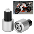 Miniatyrbillede 6 af 8: 2 stk. Motorcykel Modificeringstilbehør Styrstang Endeprop til 22 mm Diameter Styrstang (Sølv)