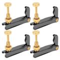 Miniatyrbillede 1 af 8: 4 stk. Violin Finjusterere 3/4‑4/4 Cello Strengværktøj Udskiftning Instrumenttilbehør Sort