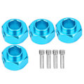 Miniatyrbillede 1 af 8: Aluminiumlegering Hex Hub Udvidelsesstykke Tilbehør til Traxxas/TRX4 1/10 RC Modelbil Blå
