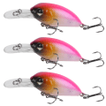 Miniatyrbillede 5 af 8: 3 stk. 6CM/5G Dykning 3D Øjne Lokke Kunstfærdig Simulering Livagtig Agns Fiskegrej 2#