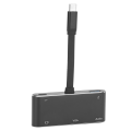 Pikkukuva 2 / 8: Laajennusadapteri 5 in 1 TypeC HDMI VGA Audio Output Virtalähde Monitoiminen Musta (Musta)