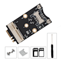Miniatyrbild 1 av 8: M.2 till Mini PCIE Adapter A/E Key 3G 4G WIFI-modul med SIM-kortplats Expansionskortmontering