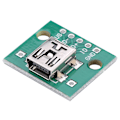 Miniatyrbillede 4 af 8: 10 stk. Mini USB til DIP Adapterkort 5P til 2,54 mm PCB Board DIY USB Strømforsyning
