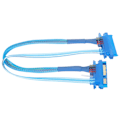 Miniatyrbilde 1 av 8: Sata-kabel 7+15Pin Hann til Hunn 22 Pin SSD 3.0 Data Strømforlengelseskabel for Ekstern Harddisk Dataoverføring (30cm)