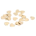Miniatyrbillede 2 af 8: 20 stk. DIY Hjerteformet Vedhæng Rustfrit Stål Vedhæng med Hul Smykkefremstillings Tilbehør (Guld 9 x 10mm)