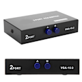 Miniatyrbilde 8 av 8: 2 i 1 ut VGA Switcher Splitter Datasynkronisering VGA Monitor Switch VGA Splitter