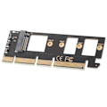 Miniatyrbillede 8 af 8: SSD Adapterkort PCI‑E 3.0 X4 X8 X16 til NVME M.2 NVMe Udvidelseskort M.2 M Key til M.2 af NVME Protokol