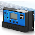 Pikkukuva 5 / 8: 30A 12V 24V Auto Aurinkoenergian Lataussäädin PWM-ohjain (30A)