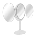 Miniatyrbillede 3 af 8: LED Makeup Spejl Foldbart Roterbart Spejl Touch Kosmetisk Spejl til Soveværelse Omklædningsrum Hvid