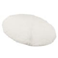 Miniatyrbilde 3 av 8: Rundt Plyssteppe Supermyke Fluffy Tepper Sklisikkert Fuzzy Teppe Moderne Plyssteppe Område Tepper for Stue Soverom Hvit