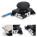 Miniatyrbild 6 av 8: Analog Joystick Tumspak Knapp Modul Ersättning för Switch Joycon/Lite Controller Svart