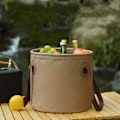 Miniatyrbild 6 av 8: Utomhusfällbar hink Läckagesäker Luktfri Bärbar Camping Vattenhink för picknick Diskdisk Fötter Blötläggning 20L Kaffe Färg