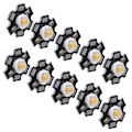 Miniatyrbillede 2 af 8: 10 stk. Ultra Bright LED Chip 3V DIY Lysperler til Loftslampe Downlight Lommelygte Bordlampe Varmt Lys 3000K 3W