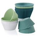 Miniatyrbillede 1 af 5: Muffinform Morandi Farve Rund Æggetærte Dampet Æg Silikone Supplerende Madform 12 stk