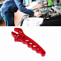 Miniatyrbillede 5 af 8: Justerbar Nøgle Glattere Rotation Rustfri Letvægts Monkey Spanner til Hjemme Automobil Ompackning Rød