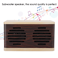 Pikkukuva 7 / 8: D7 Puuta jäljittelevä kannettava subwoofer-minikaiutin Bluetoothilla, audio- ja latauskaapelilla