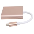 Pikkukuva 4 / 8: USB C -sovitin 3.1 3 in 1 Hub-muunnintelma-telakka High Definition Multimedia Interface 4K Ruusukulta