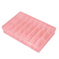 Miniatyrbilde 2 av 8: 24 Rom Plast Smykker Justerbar Boks Avtakbar Organizer Perler Oppbevaringsboks (Oransje)
