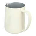 Miniatyrbillede 6 af 8: Coffee Latte Art Kander Bevel Design 450ml Rustfri Stål Mælkeskumningskande til Kaffe Mælk Hvid