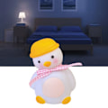 Miniatyrbillede 6 af 8: LED Natlampe Ælling med Pink Bånd Strømbesparende Sød Natlampe til Sovende Sengekanter Kollegier