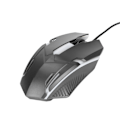 Miniatyrbilde 8 av 8: USB Mus M3 Bakgrunnsbelysning Modus Kablet Mus Ergonomisk Design Datamus for Macbook Laptop PC Svart