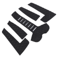 Miniatyrbilde 4 av 8: Surfebrett Traction Pads Surfepads EVA Hale Deck Grip Antiskli Surf Traction Pad (5 stk. Svart)