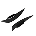 Miniatyrbilde 3 av 8: 1 Par Motorsykkel Sidevinger Aerodynamisk Ving Spoiler Universal for Motorsykkel Elektriske Sykler Svart