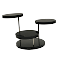 Miniatyrbillede 2 af 8: Rund Smykke Display Stand Multi Lag Ring Display Riser Stand Kage Dessert Rack Fest Dekorative Hylder 3 Lag Sort