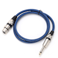 Miniatyrbillede 6 af 8: 6.5 TS til Hun 6.35 Lydkabel XLR Mikrofon Guitar Iltfrit Kobber til Mixer (1m 3.3ft)