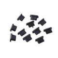 10 st Dammskydd Mobilladdare Port Stopple för iPhone 7/8 7 Plus/8Plus (Svart)