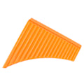 Miniatyrbillede 3 af 8: Panfløjte C-nøgle med pap-bæretaske til børn, voksne, begyndere, undervisningspersonale, orange, 18 rør