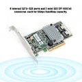 Miniatyrbillede 8 af 8: LSI 9267‑8i 2208 Hovedkontrol Disk RAID Controller Kort PCIEx8 6GBps 512M RAID 0 1 (S)